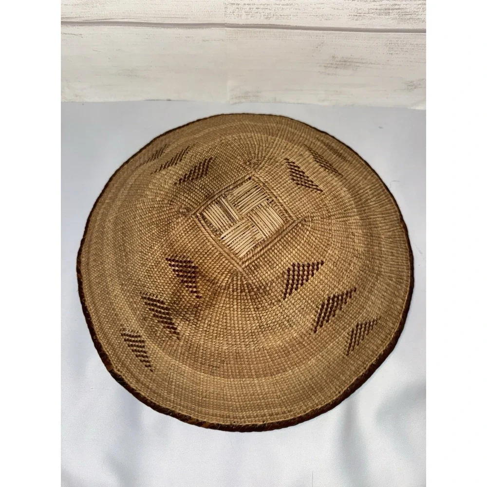 Vintage Tonga Basket‎ Binga Zimbabwe African Wall Art Winnowing Grandmother Tray
